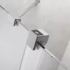 Furo Brushed Nickel Walk-in szálcsiszolt króm zuhanyfal 110 balos átlátszó