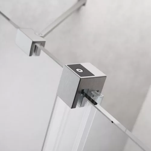 Furo Brushed Nickel Walk-in szálcsiszolt króm zuhanyfal 110 balos átlátszó