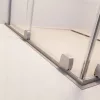 Furo Brushed Nickel Walk-in szálcsiszolt króm zuhanyfal 110 balos átlátszó