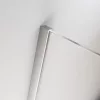 Furo Brushed Nickel Walk-in szálcsiszolt króm zuhanyfal 110 balos átlátszó