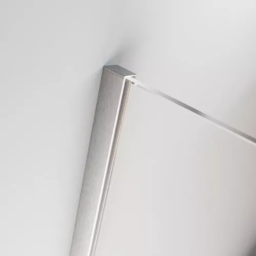 Furo Brushed Nickel Walk-in szálcsiszolt króm zuhanyfal 110 balos átlátszó