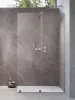 Furo Brushed Nickel Walk-in szálcsiszolt króm zuhanyfal 110 balos átlátszó