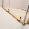 Furo Gold Walk-in arany zuhanyfal 120 átlátszó jobbos