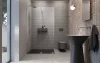 Furo Walk-in zuhanyfal 130 átlátszó jobbos