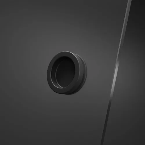 Furo Black DWJ RH fekete zuhanyajtó 90 átlátszó jobbos