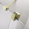 Furo Brushed Gold PND II szálcsiszolt arany kádparaván 100 átlátszó balos