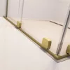 Furo Brushed Gold PND II szálcsiszolt arany kádparaván 100 átlátszó balos