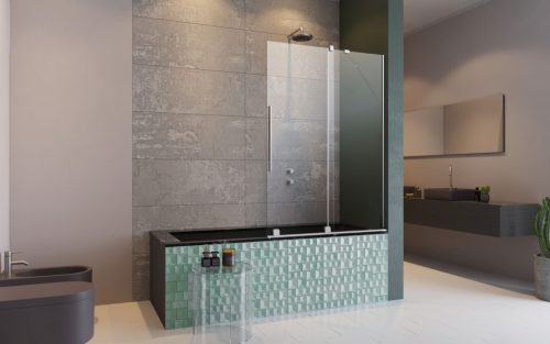 Furo PND II kádparaván 120 átlátszó jobbos