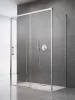 Idea KDJ+S szögletes zuhanykabin 140x75 átlátszó balos