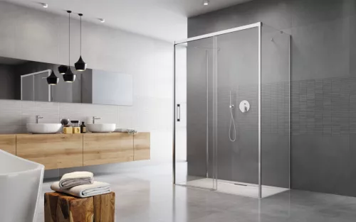 Idea KDJ+S szögletes zuhanykabin 160x90 átlátszó jobbos