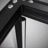 Alienta Black SD I szögletes fekete zuhanykabin 80x80 átlátszó