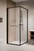 Alienta Black SD I szögletes fekete zuhanykabin 90x90 átlátszó