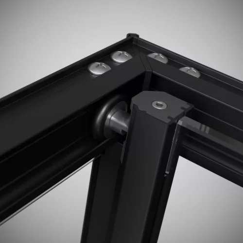 Alienta Black SD II szögletes fekete zuhanykabin 100x80 átlátszó