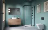 Alienta Black SD II szögletes fekete zuhanykabin 100x80 átlátszó