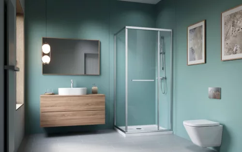 Alienta SD II szögletes zuhanykabin 90x80 átlátszó