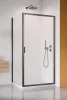 Alienta Brushed GunMetal DWJ+S szögletes szálcsiszolt fegyvermetál zuhanykabin 100x80 átlátszó