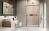 Alienta Brushed Copper DWJ szálcsiszolt réz zuhanyajtó 110 átlátszó
