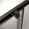 Alienta Black DWJ+S szögletes fekete zuhanykabin 120x90 átlátszó