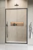 Alienta Brushed GunMetal DWJ szálcsiszolt fegyvermetál zuhanyajtó 120 átlátszó