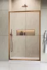 Alienta Brushed Copper DWJ szálcsiszolt réz zuhanyajtó 140 átlátszó