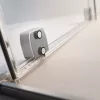 Furo SL Brushed Nickel KDD szögletes szálcsiszolt króm zuhanykabin 110x80 átlátszó