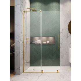 Furo SL Gold Walk-in arany zuhanyfal 80 átlátszó jobbos