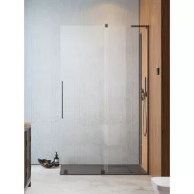   Furo SL Brushed GunMetal Walk-in szálcsiszolt fegyvermetál zuhanyfal 80 átlátszó balos