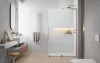Furo SL Brushed Copper Walk-in szálcsiszolt réz zuhanyfal 80 átlátszó jobbos