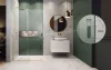 Furo SL Walk-in zuhanyfal 90 átlátszó jobbos