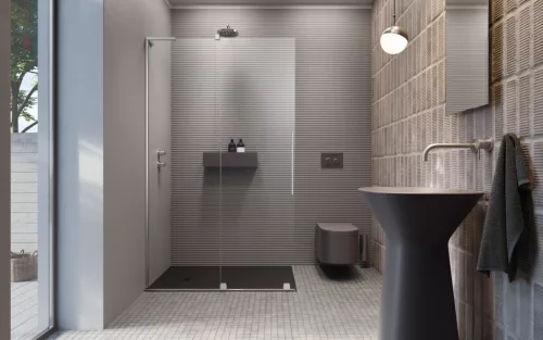 Furo SL Walk-in zuhanyfal 90 átlátszó jobbos