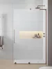 Furo SL Brushed Copper Walk-in szálcsiszolt réz zuhanyfal 120 átlátszó balos