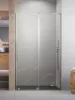 Furo SL Brushed Nickel DWJ szálcsiszolt króm zuhanyajtó 120 átlátszó jobbos