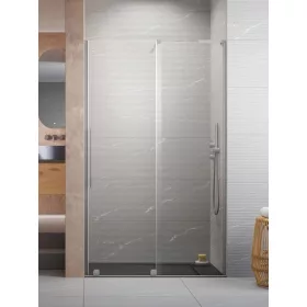   Furo SL Brushed Nickel DWJ szálcsiszolt króm zuhanyajtó 120 átlátszó jobbos