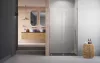 Furo SL Brushed Nickel DWJ szálcsiszolt króm zuhanyajtó 120 átlátszó jobbos