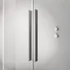 Furo SL Brushed Nickel DWJ szálcsiszolt króm zuhanyajtó 120 átlátszó jobbos