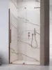 Furo SL Brushed Copper DWJ szálcsiszolt réz zuhanyajtó 120 átlátszó jobbos