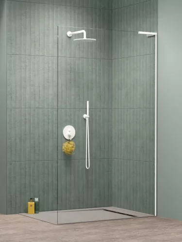 Modo SL II White Walk-in fehér zuhanyfal 50 átlátszó balos