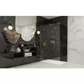  Modo SL II Gold Walk-in arany zuhanyfal 55 átlátszó jobbos