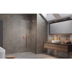   Modo SL II Brushed Copper Walk-in szálcsiszolt réz zuhanyfal 55 átlátszó jobbos