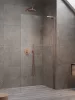 Modo SL II Brushed Copper Walk-in szálcsiszolt réz zuhanyfal 70 átlátszó balos