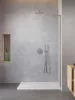 Modo SL II Brushed Nickel Walk-in szálcsiszolt króm zuhanyfal 110 átlátszó jobbos