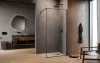 Modo F II Brushed GunMetal Walk-in szálcsiszolt fegyvermetál zuhanyfal 90 átlátszó