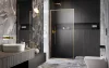 Modo F II Gold Walk-in arany zuhanyfal﻿﻿﻿﻿ 125 átlátszó