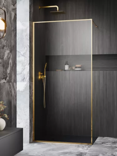 Modo F II Gold Walk-in arany zuhanyfal﻿﻿﻿﻿ 145 átlátszó