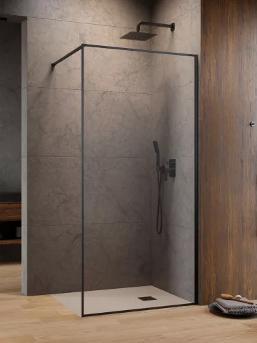 Modo F II Brushed GunMetal Walk-in szálcsiszolt fegyvermetál zuhanyfal 145 átlátszó