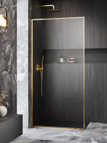 Modo F SL II Gold Walk-in arany zuhanyfal﻿﻿﻿﻿ 60 átlátszó balos