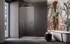 Modo F SL II Brushed Copper Walk-in szálcsiszolt réz zuhanyfal 90 átlátszó jobbos