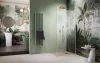 Modo F SL II Brushed Gold Walk-in szálcsiszolt arany zuhanyfal 110 átlátszó jobbos