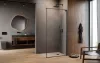 Modo F SL II Brushed GunMetal Walk-in szálcsiszolt fegyvermetál zuhanyfal 120 átlátszó jobbos