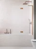 Essenza 8 SL Brushed Copper PND II szálcsiszolt réz kádparaván 140 átlátszó balos